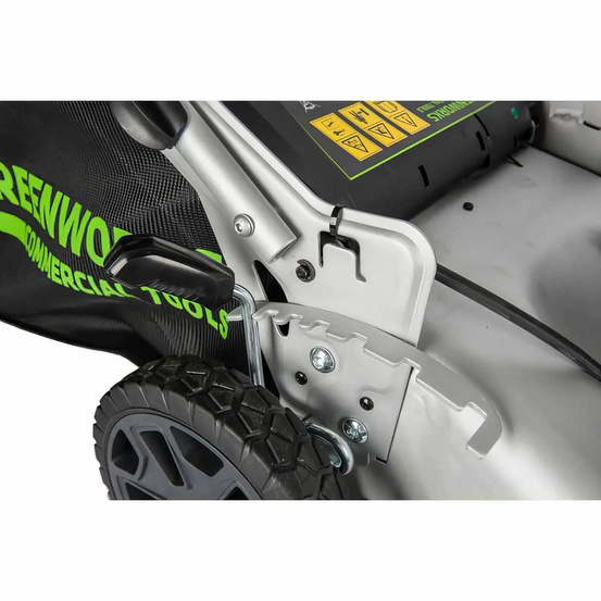 Аккумуляторная газонокосилка Greenworks GC82LM51K5 бесщеточная, 82V с АКБ 5 Ач + ЗУ