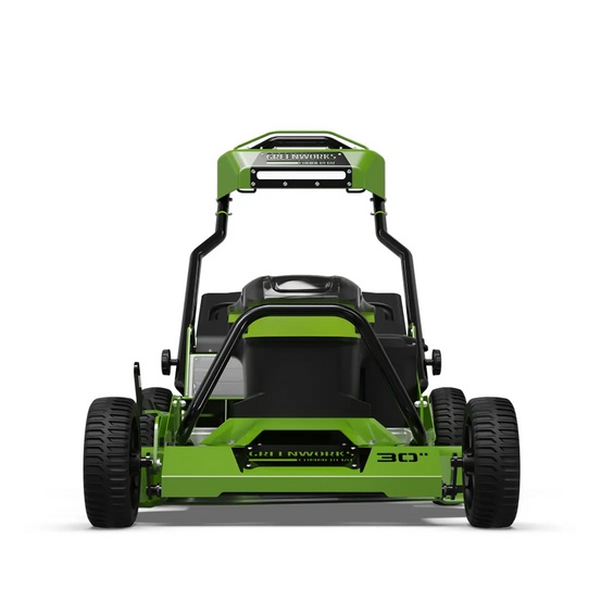 Аккумуляторная газонокосилка самоходная Greenworks GC82LM30 бесщеточная, 82V с АКБ 8 Ач + ЗУ 8А быстрое