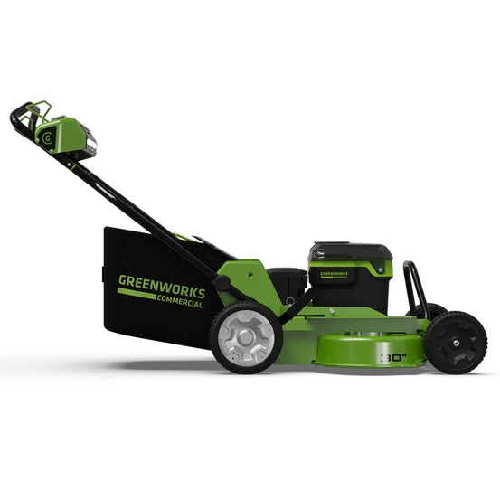 Аккумуляторная газонокосилка самоходная Greenworks GC82LM30 бесщеточная, 82V с АКБ 2.5 Ач + ЗУ 8А быстрое
