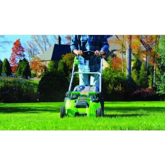 Аккумуляторная газонокосилка Greenworks G40LM49DBK2U, 40V с АКБ 2 Ач USB + ЗУ 2А