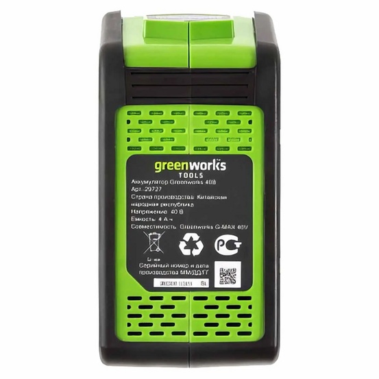 Аккумуляторная газонокосилка Greenworks G40LM49DBK4, 40V с АКБ 4 Ач + ЗУ 2А