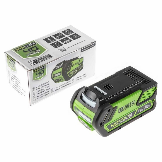 Аккумуляторная газонокосилка Greenworks G40LM49DBK4, 40V с АКБ 4 Ач + ЗУ 2А