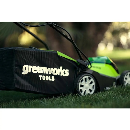 Аккумуляторная газонокосилка Greenworks G40LM35, 40V с АКБ 2 Ач + ЗУ 5А быстрое