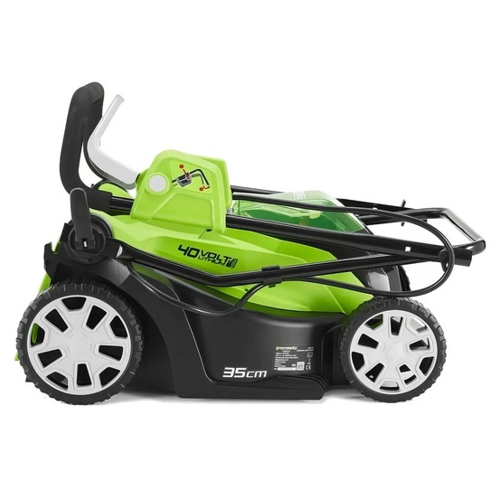 Аккумуляторная газонокосилка Greenworks G40LM35, 40V с АКБ 2 Ач + ЗУ 4А двойное