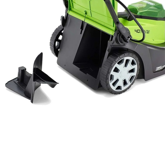 Аккумуляторная газонокосилка Greenworks G40LM35, 40V с АКБ 2 Ач USB + ЗУ 5А быстрое