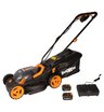Газонокосилка аккумуляторная WORX WG779E.1 34см, 40V, 4Ач х2, ЗУ