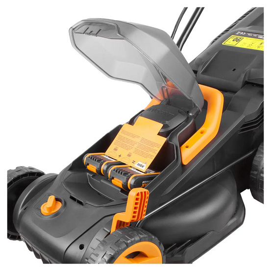 Газонокосилка аккумуляторная WORX WG779E.1 34см, 40V, 4Ач х2, ЗУ