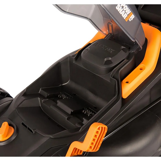 Газонокосилка аккумуляторная WORX WG779E 34см, 40V, 2,5Ач х2, ЗУ