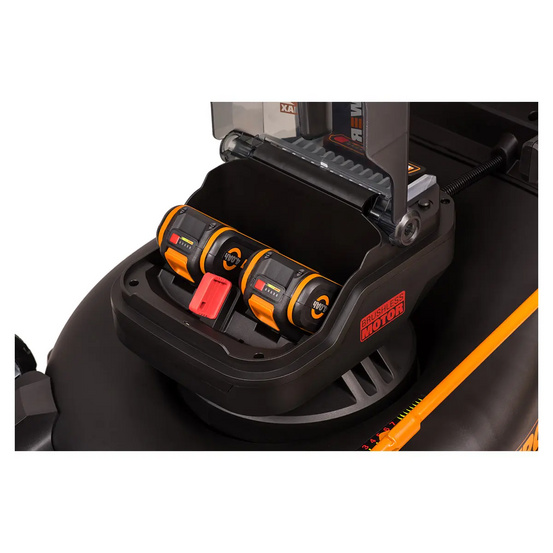 Газонокосилка аккумуляторная WORX WG749E 46см, 40V, 4Ач х2, ЗУ самоходная