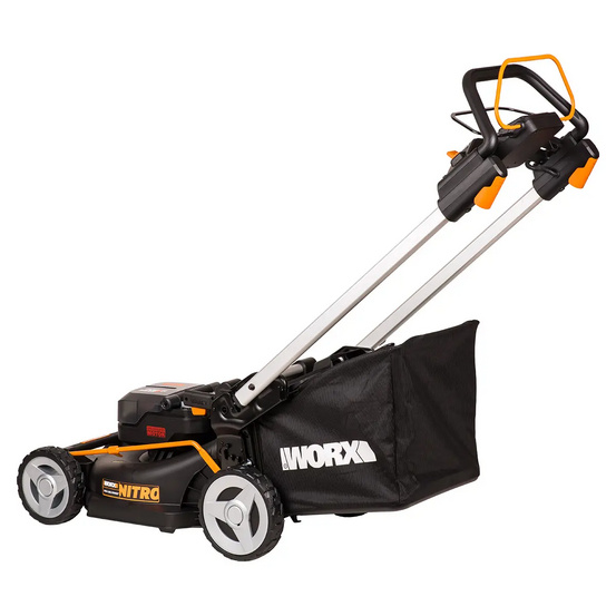 Газонокосилка аккумуляторная WORX WG749E 46см, 40V, 4Ач х2, ЗУ самоходная