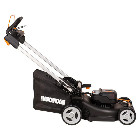 Газонокосилка аккумуляторная WORX WG749E 46см, 40V, 4Ач х2, ЗУ самоходная