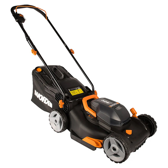 Газонокосилка аккумуляторная WORX WG743E 40см, 40V, 4Ач х2, ЗУ