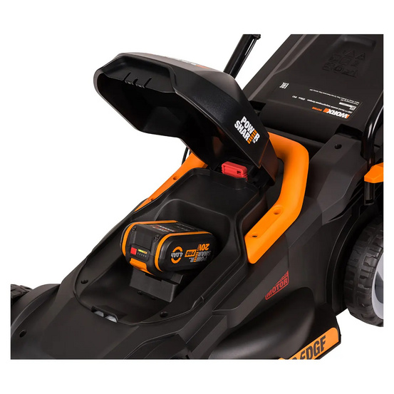 Аккумуляторная газонокосилка WORX WG730E 20V, 4Ач х 1, ЗУ