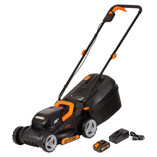 Аккумуляторная газонокосилка WORX WG730E 20V, 4Ач х 1, ЗУ