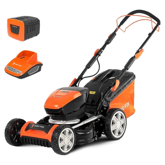 Аккумуляторная газонокосилка самоходная YARD FOX EL 4655 B SET 60V