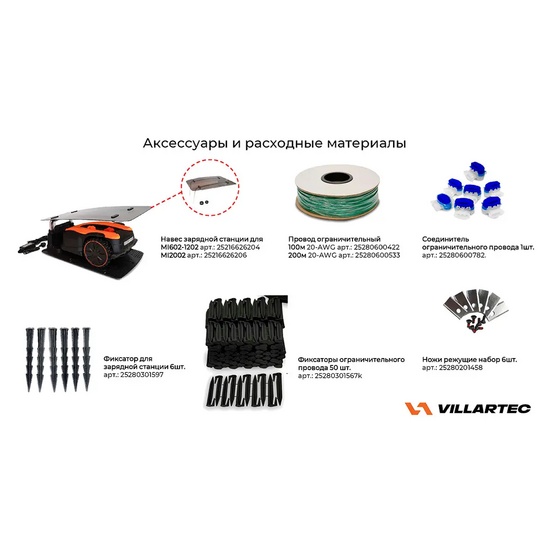 Робот газонокосилка Villartec MI1202