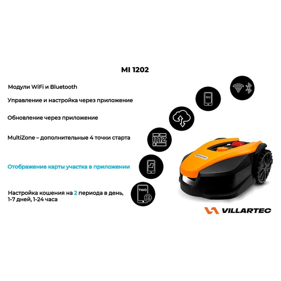 Робот газонокосилка Villartec MI1202