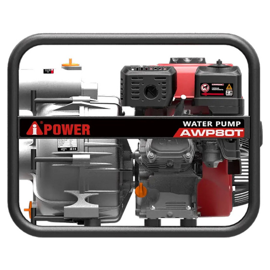 Бензиновая мотопомпа для грязной воды A-iPower AWP80T