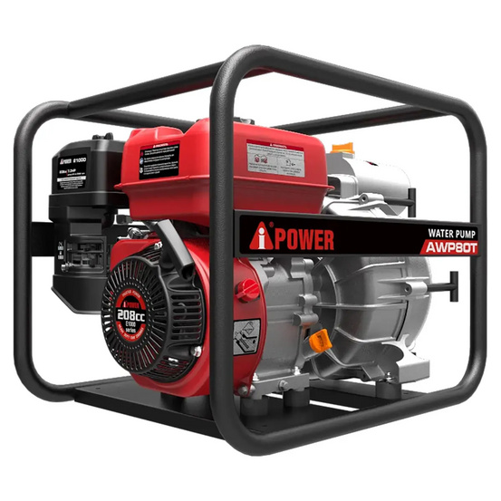 Бензиновая мотопомпа для грязной воды A-iPower AWP80T