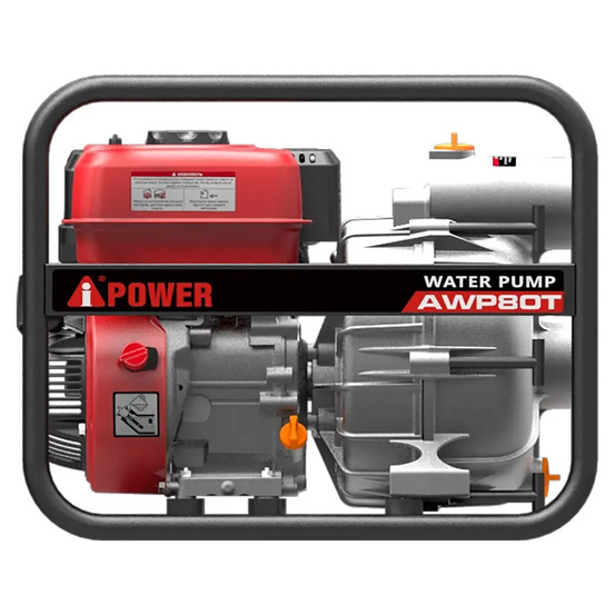 Бензиновая мотопомпа для грязной воды A-iPower AWP80T