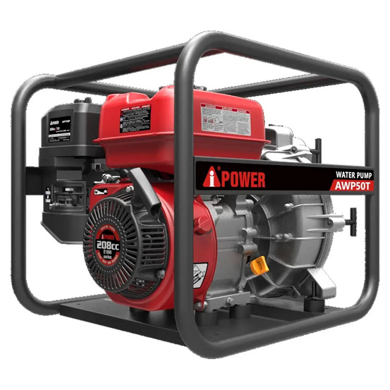 Бензиновая мотопомпа для грязной воды A-iPower AWP50T