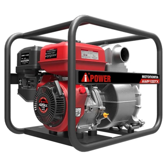 Бензиновая мотопомпа для сильнозагрязнённой воды A-iPower AWP100TX