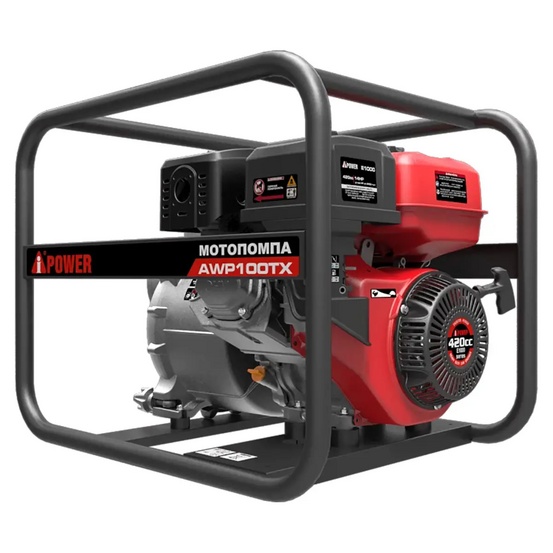 Бензиновая мотопомпа для сильнозагрязнённой воды A-iPower AWP100TX