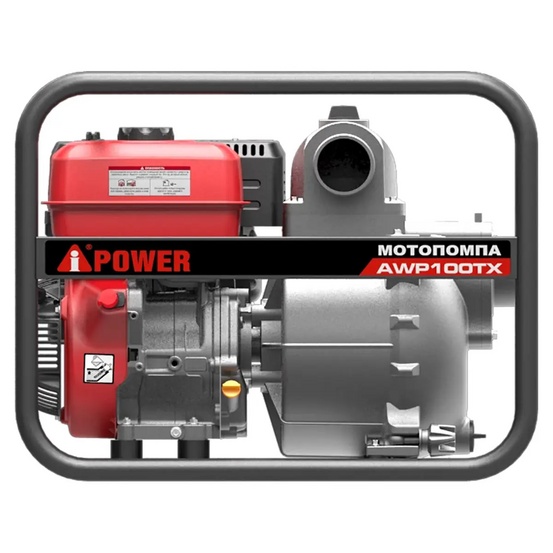 Бензиновая мотопомпа для сильнозагрязнённой воды A-iPower AWP100TX
