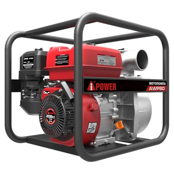 Бензиновая мотопомпа для чистой воды A-iPower AWP80