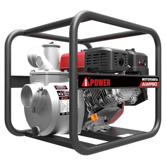 Бензиновая мотопомпа для чистой воды A-iPower AWP80