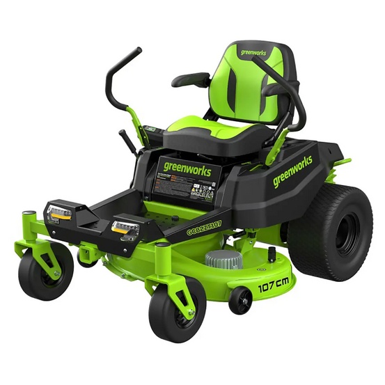 Райдер с нулевым радиусом разворота Greenworks GC82ZT107 82V (107 см) бесщеточный аккумуляторный с 6хАКБ 8 Ач + ЗУ GС82СР600