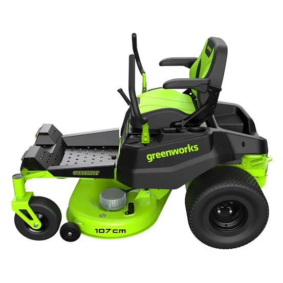 Райдер с нулевым радиусом разворота Greenworks GC82ZT107 82V (107 см) бесщеточный аккумуляторный с 6хАКБ 5 Ач + ЗУ GС82СР600