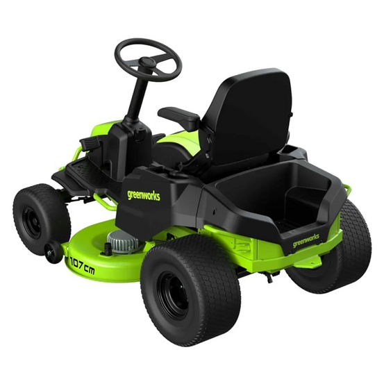 Трактор садовый Greenworks GC82LT107 82V (107 см) бесщеточный аккумуляторный с 6хАКБ 8 Ач + ЗУ G82CT6