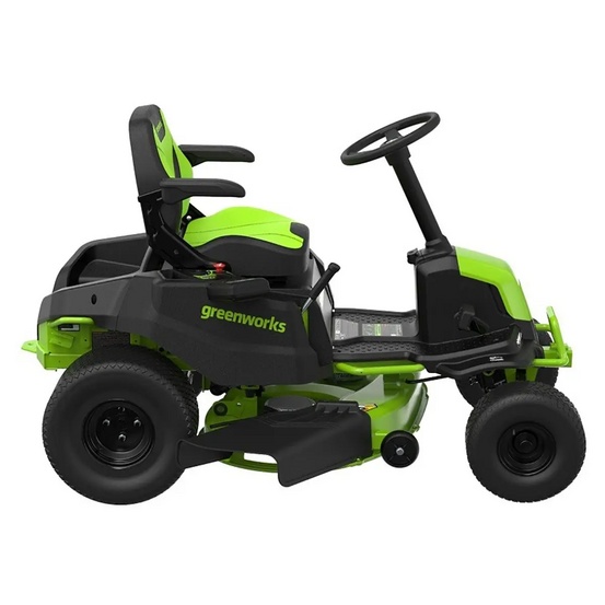 Трактор садовый Greenworks GC82LT107 82V (107 см) бесщеточный аккумуляторный с 6хАКБ 8 Ач + ЗУ G82CT6