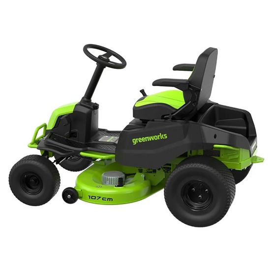 Трактор садовый Greenworks GC82LT107 82V (107 см) бесщеточный аккумуляторный с 6хАКБ 8 Ач + ЗУ G82CT6