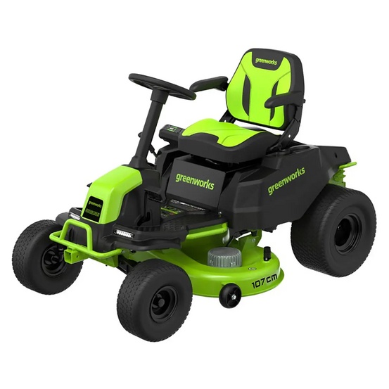 Трактор садовый Greenworks GC82LT107 82V (107 см) бесщеточный аккумуляторный с 6хАКБ 5 Ач + 3хЗУ G82C2