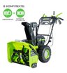 Снегоуборщик аккумуляторный самоходный Greenworks GD82ST56 бесщеточный, 82V с 3хАКБ 8 Ач + ЗУ 8А двойное