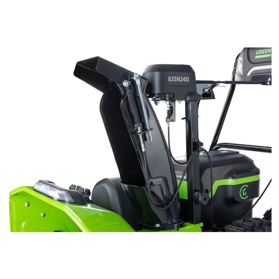 Снегоуборщик аккумуляторный самоходный Greenworks GD82ST56 бесщеточный, 82V с 3хАКБ 8 Ач + ЗУ 24А