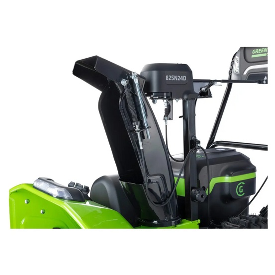 Снегоуборщик аккумуляторный самоходный Greenworks GD82ST56 бесщеточный, 82V с 3хАКБ 5 Ач + ЗУ 24А