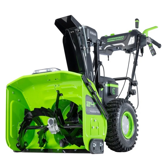 Снегоуборщик аккумуляторный самоходный Greenworks GD82ST56 бесщеточный, 82V с 3хАКБ 5 Ач без ЗУ