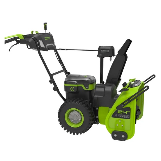 Снегоуборщик аккумуляторный самоходный Greenworks GD82ST56 бесщеточный, 82V с 3хАКБ 5 Ач без ЗУ
