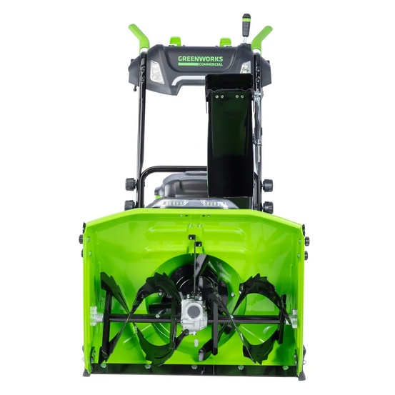 Снегоуборщик аккумуляторный самоходный Greenworks GD82ST56 бесщеточный, 82V с 3хАКБ 2.5 Ач + ЗУ 8А двойное