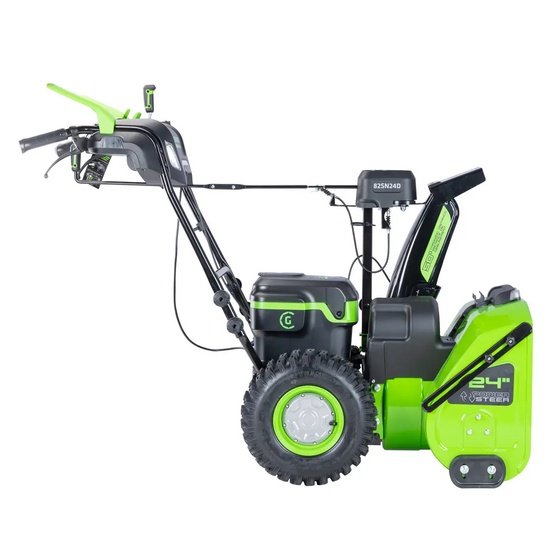 Снегоуборщик аккумуляторный самоходный Greenworks GD82ST56 бесщеточный, 82V с 3хАКБ 2.5 Ач + ЗУ 8А двойное