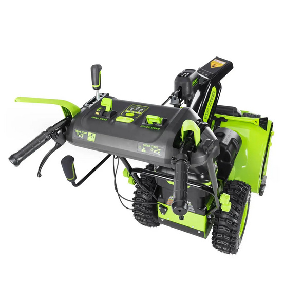 Снегоуборщик аккумуляторный самоходный Greenworks GD82ST56 бесщеточный, 82V с 3хАКБ 2.5 Ач + ЗУ 4А