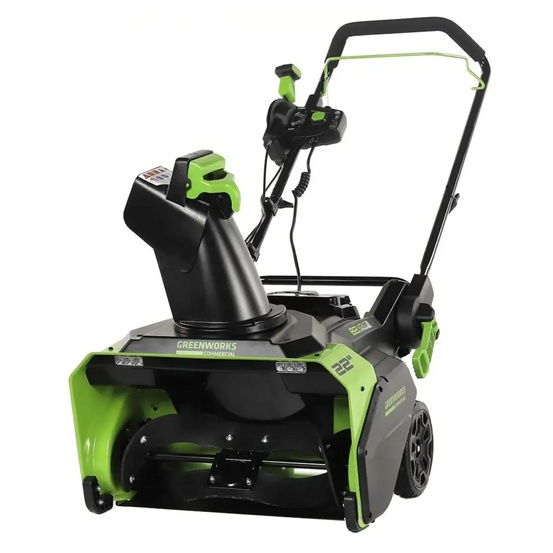 Снегоуборщик аккумуляторный Greenworks GD82STK8 бесщеточный, 82V с АКБ 8 Ач + ЗУ 4А