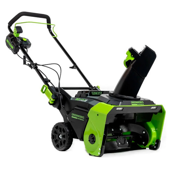 Снегоуборщик аккумуляторный Greenworks GD82STK5 бесщеточный, 82V с АКБ 5 Ач + ЗУ 4А