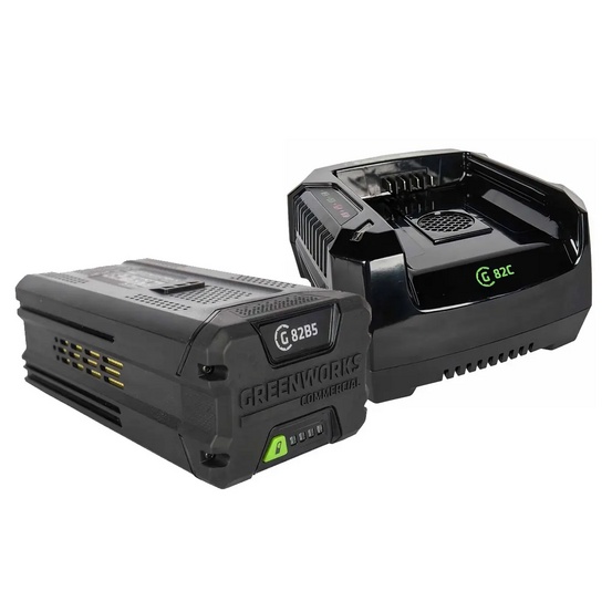 Снегоуборщик аккумуляторный Greenworks GD82ST бесщеточный, 82V с АКБ 5 Ач + ЗУ 8А двойное