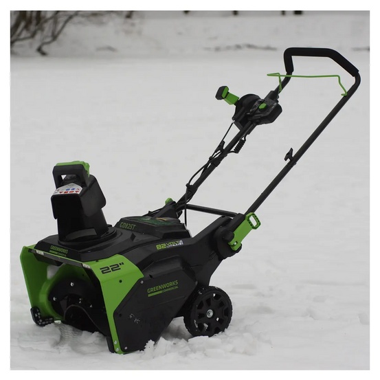 Снегоуборщик аккумуляторный Greenworks GD82ST бесщеточный, 82V без АКБ и ЗУ