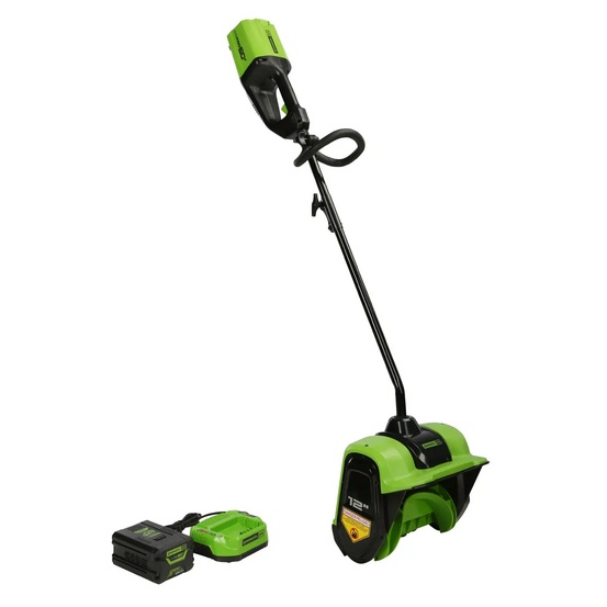 Снегоуборщик аккумуляторный ручной Greenworks GD60SS бесщеточный, 60V с АКБ 4 Ач + ЗУ 2А