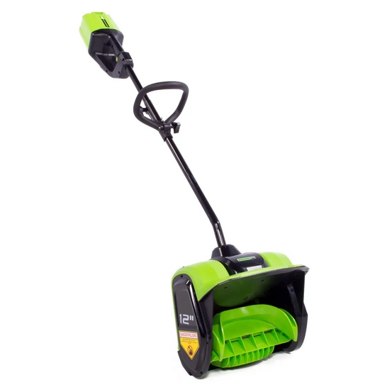 Снегоуборщик аккумуляторный ручной Greenworks GD60SS бесщеточный, 60V с АКБ 2 Ач + ЗУ 2А